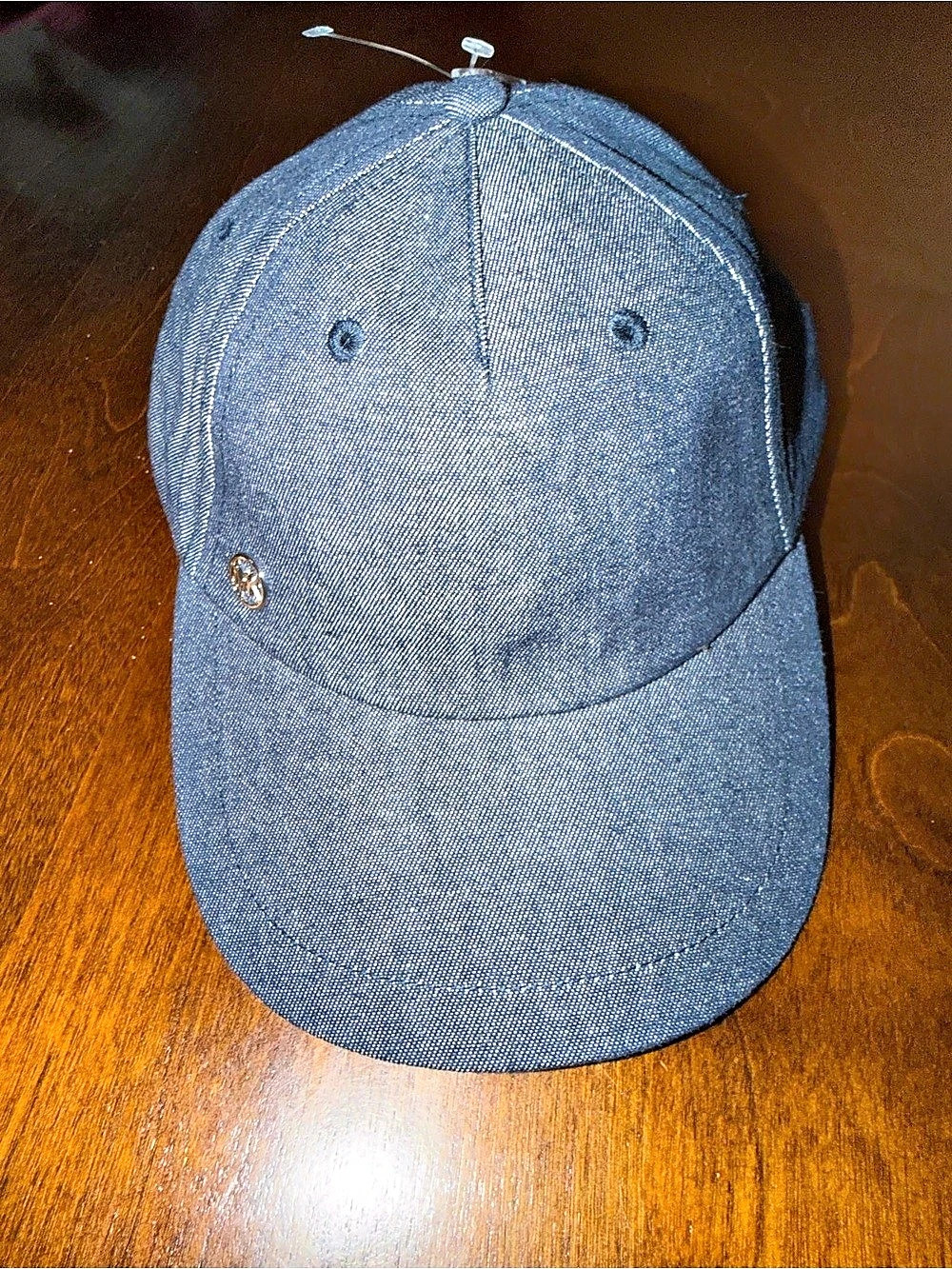 Michael Kors Denim Baseball Hat Blue